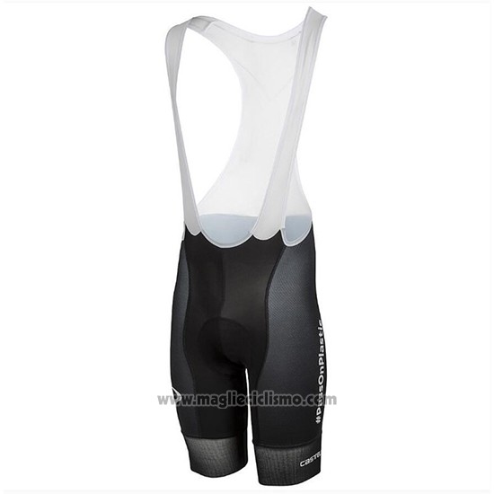 2018 Abbigliamento Ciclismo Sky Bianco Nero Manica Corta e Salopette